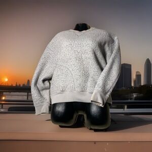 Victoria's Secret PINK Women's Inside Out Oversized Pullover Pockets Gray Size M